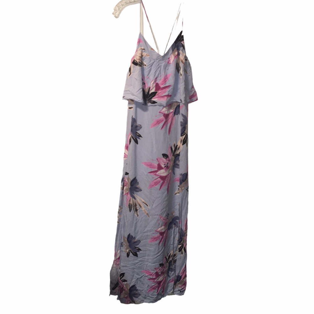 NWOT O’Neill Light PurwFloral Print Maxi Dress Size Large